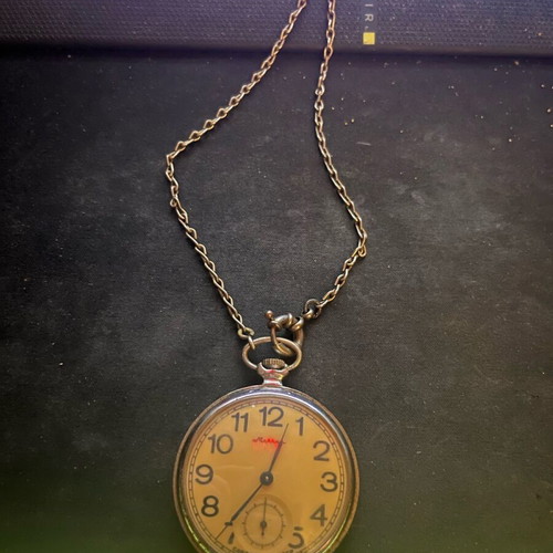 Molnija pocket watch like new, vintage Soviet-made (CCCP)