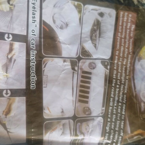 Car eyelashes new for headlights