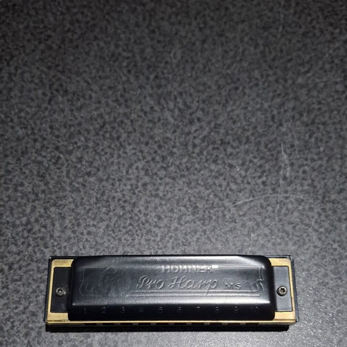 Hohner Pro Harp MS harmonica used, key D, made in Germany