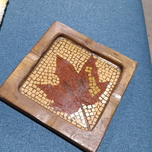 Mosaic ashtray handmade like new