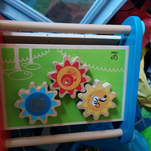 Hape Take Along Activity Box wooden in excellent condition for 10 months