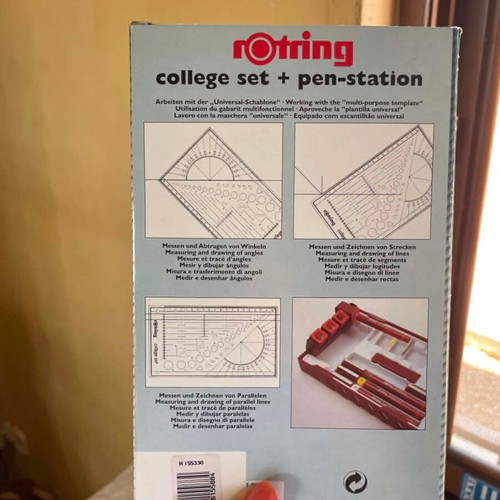 Rotring College Set new with eraser, leads, stencil