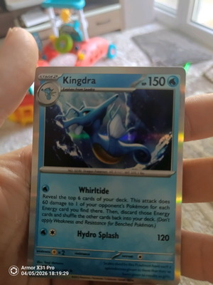 Pokemon Kingdra card like new Paradox Rift Rare Holo