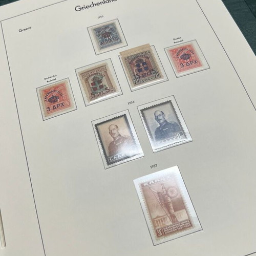 Greek stamps used, 1861-2000, in two Pharos albums