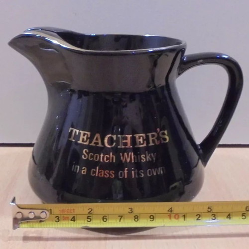 Teacher's Scotch Whisky old promotional ceramic jug used