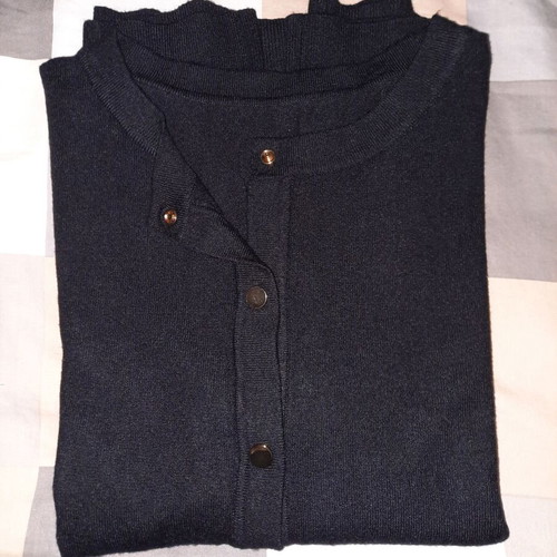 Cardigan thin black like new with gold buttons