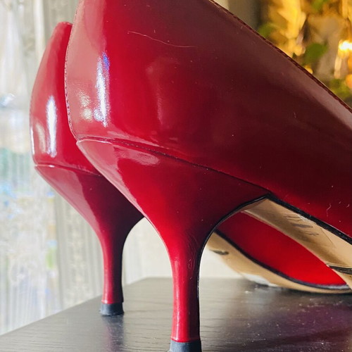 Kalogirou Red Patent Leather Pumps size 39 like new