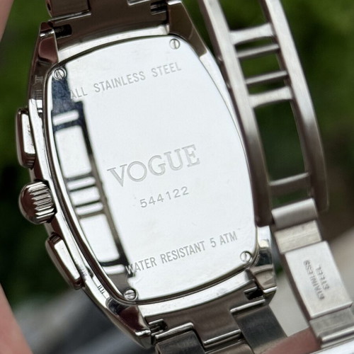 Vogue Chronograph watch like new, stainless steel, quartz