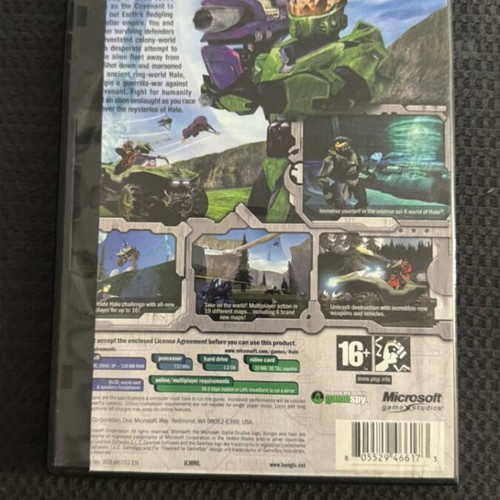 Halo PC game used, action adventure shooter