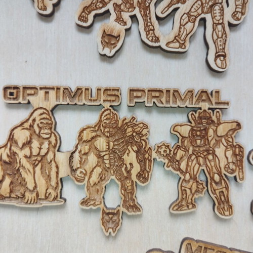 Transformers Beast Wars wooden decoration, 10cm, custom order