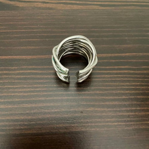 Silver adjustable ring like new, size 4