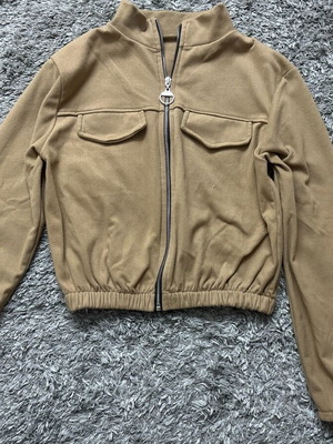 Women's cropped jacket like new, beige