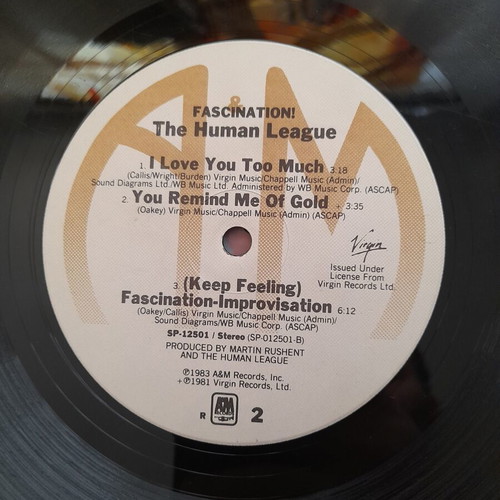 The Human League Fascination vinyl record used, pop