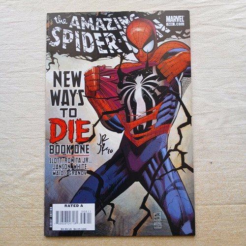 Amazing Spider-man #568 like new signed by John Romita Jr