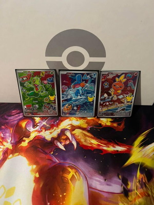 Pokemon Series 3 Generation 3 Mudkip Treecko Torchic cards like new