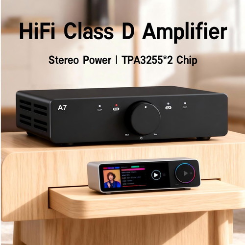 3E Audio A7 Hi-Fi Stereo Class D Amplifier New Generation