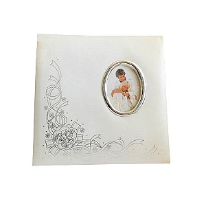 Φωτογραφικό άλμπουμ γάμου λευκό με κορνίζα μαγνητικό 20 σελίδων 33x32cm NGL