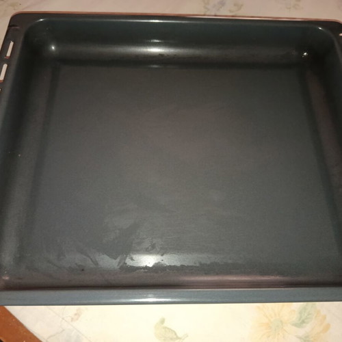 Oven tray 46x36 cm used, depth 5 cm