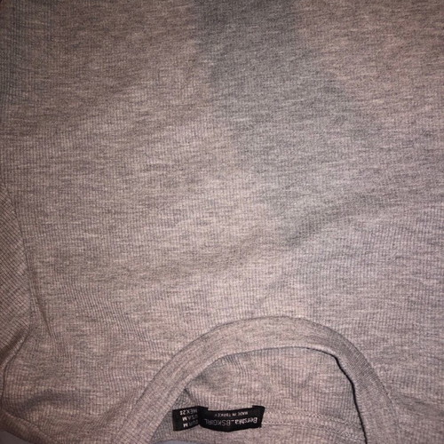 Bershka dress used size M with side stripes gray