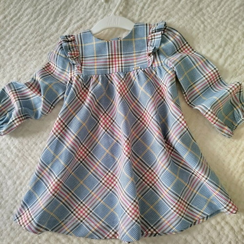 Mayoral baby checked dress for 24 months like new