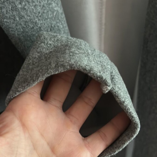 Gray long coat with pockets like new