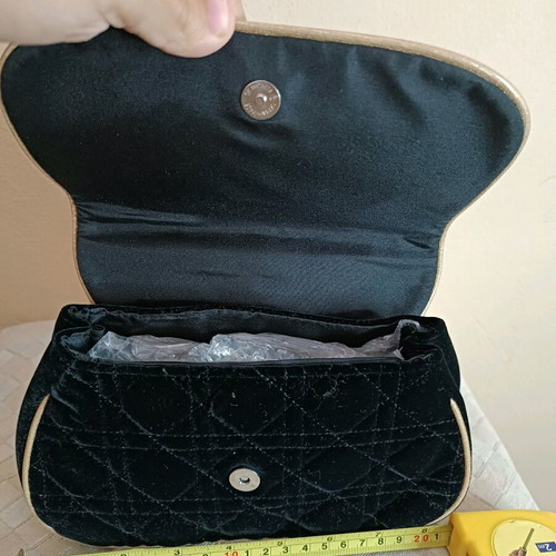 Dior Parfums Black Velvet Toiletry Bag Like New