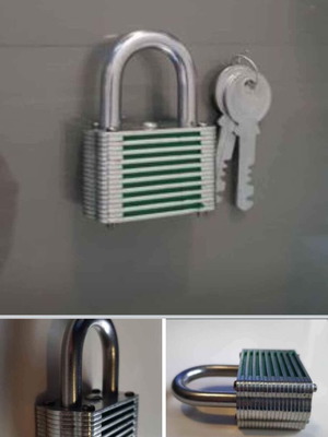 Heavy-duty padlock 50mm new, made of duralumin