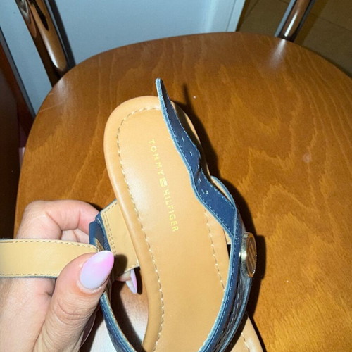 Tommy Hilfiger platform shoes like new, size 38, blue and brown