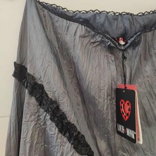 Louis Monk Asymmetric Taffeta Skirt Large New with Tag