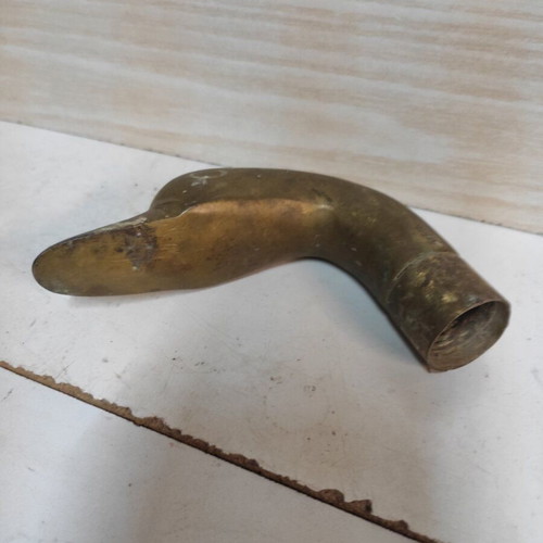 Vintage brass cane handle used, decorative walking stick handle