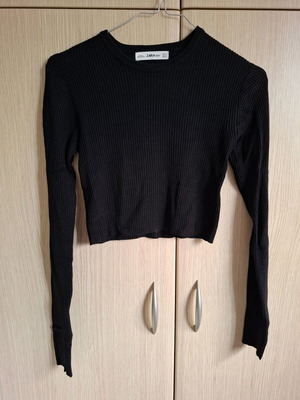 Crop shirt Zara like new, black, size S