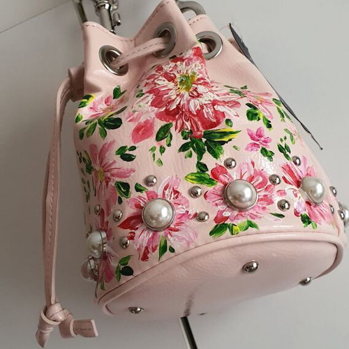Steve Madden bag new, hand-painted, pink