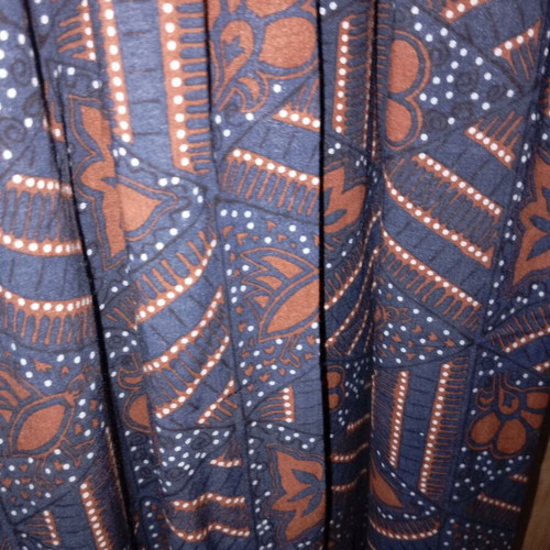 BSB Strapless Dress used, size M-L, blue and brown