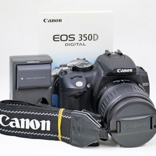 Canon EOS 350D DSLR camera with EF-S 18-55mm lens like new