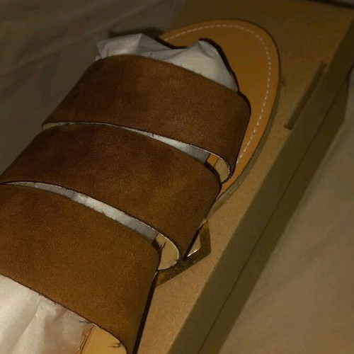 Summer Castor Sandals 39 Brown Suede Greek Made