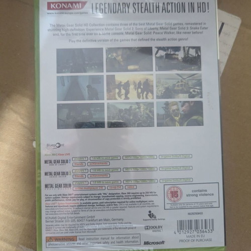 Metal Gear Solid HD Collection Xbox 360 new