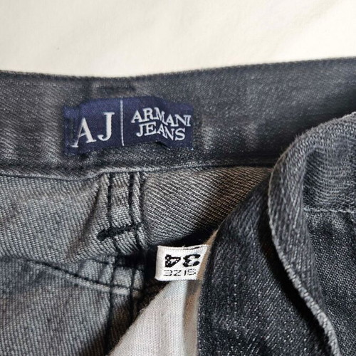 Armani Jeans men's grey cotton jeans, size L