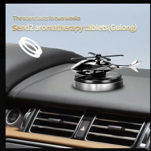 Aromatic solar helicopter for car new
