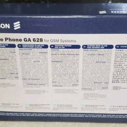 Ericsson GA 628 phone used, boxed with charger and instructions