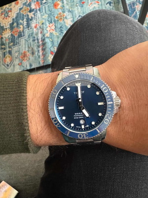 Tissot Seastar 1000 Powermatic 80 μπλε καντράν σαν καινούργιο