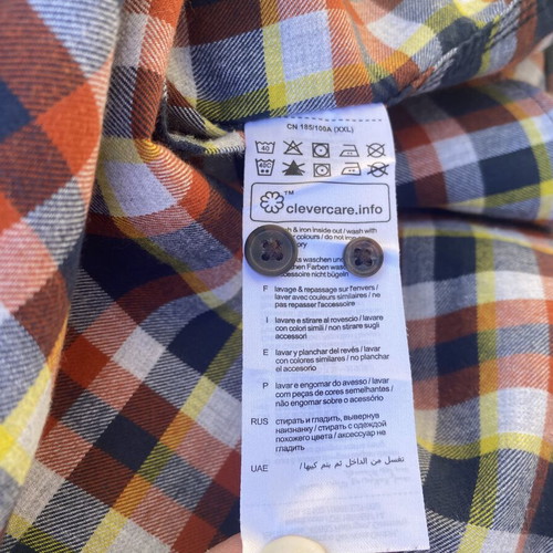Esprit men plaid shirt slim fit, like new, multicolor, XL-XXL
