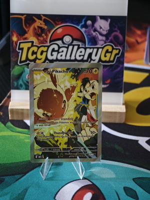 Ash's Pikachu Pokemon card