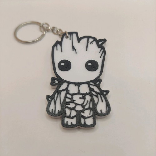 Groot keychain made of PLA plastic new