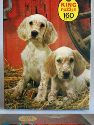 Vintage King Puzzle English Setter Dog Puppy 160-piece puzzle new