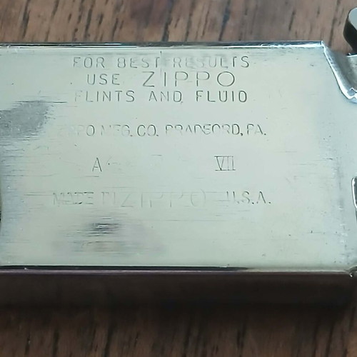 Zippo Classic Black Matte lighter used with red outline small size