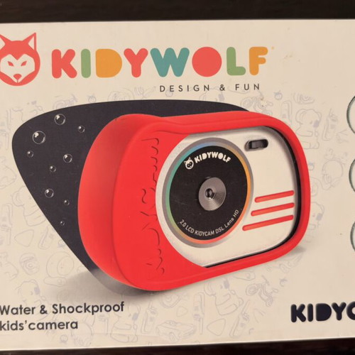 Kidywolf Compact kids' camera, red