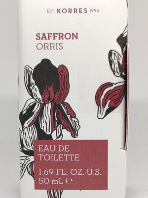 Korres Saffron Orris Eau De Toilette 50ml women's perfume new