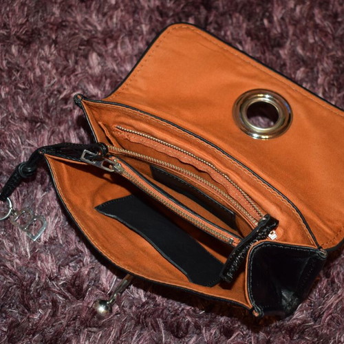 Milene Berger clutch black like new