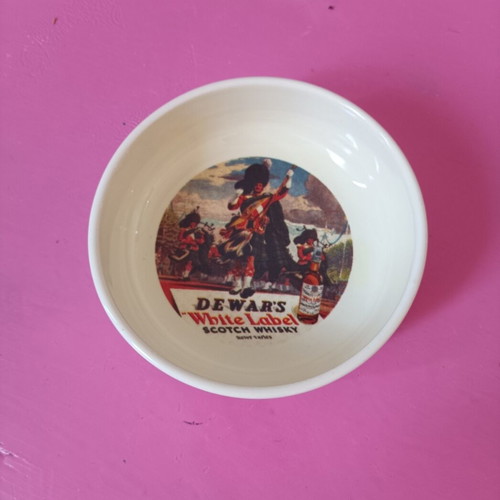 Dewar's White Label bowl collectible, like new