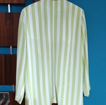 Vintage striped summer blazer like new, size 2, white and green